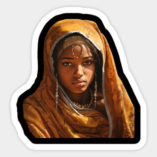 TRIBAL SOMALI GIRL Sticker